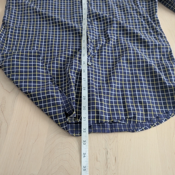 🇩🇪BOSS Blue and Yellow Casual Button Down Shirt - Picture 9 of 10